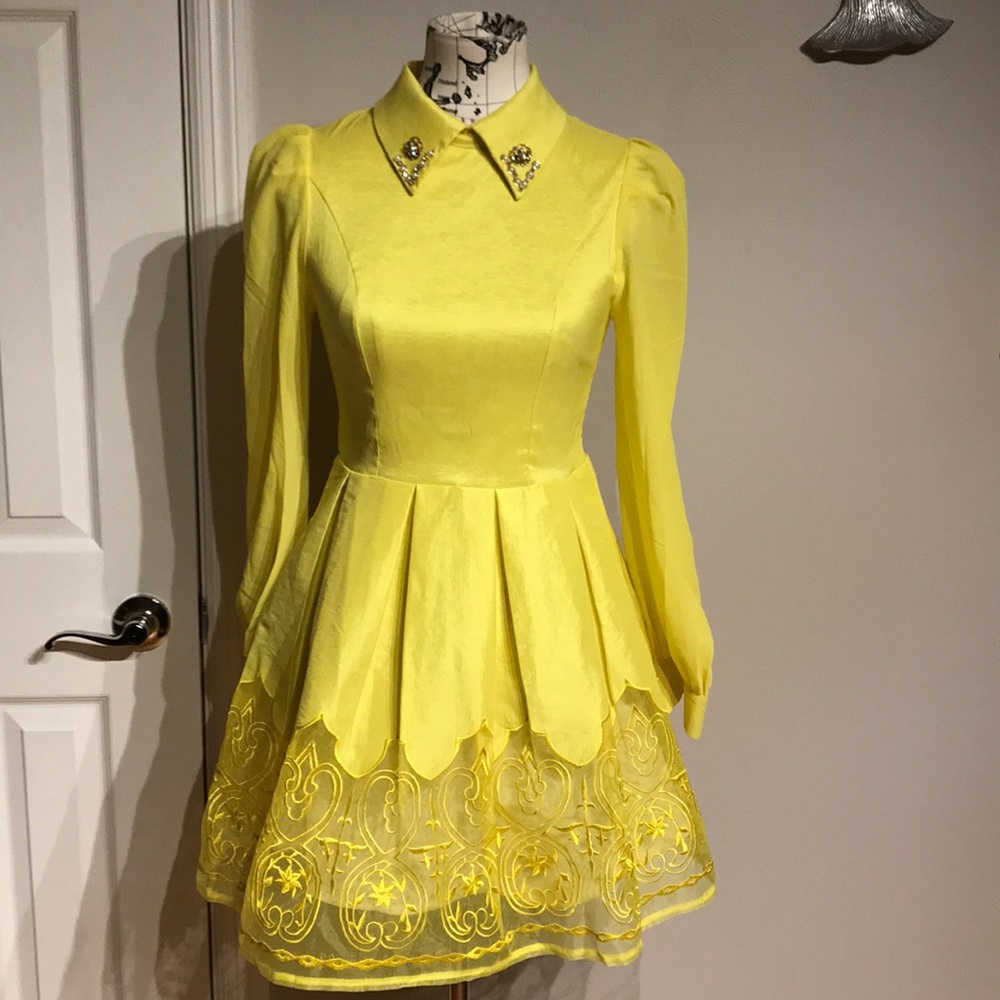 NWOT Vintage Lolita anime cosplay Pleated Doll vibrant Overlay coquette kawaii